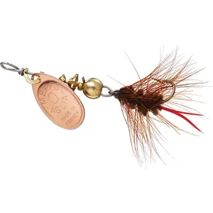 Mepps Spin Fly Wooly Worm Copper, Brown salikums