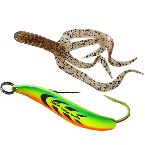 Mepps Timber Doodle Hot Firetiger, Pumpkin Pepper Tail salikums