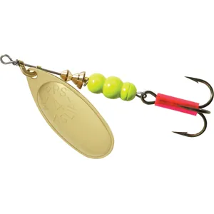 Mepps Trophy Series Fluorescent Chartreuse, Gold salikums