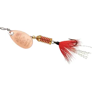 Mepps Aglia Dressed Single Copper, Red Ultra Lite salikums