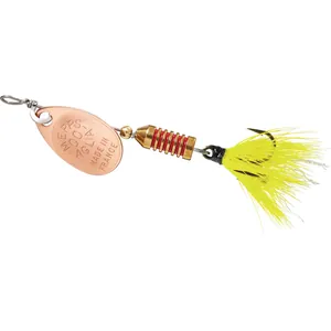 Mepps Aglia Dressed Treble Copper, Yellow Ultra Lite salikums