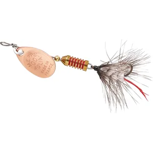 Mepps Aglia Wooly Worm Copper, White Ultra Lite salikums