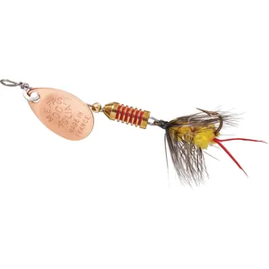 Mepps Aglia Wooly Worm Copper, Yellow Ultra Lite salikums
