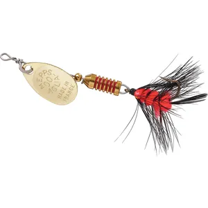 Mepps Aglia Wooly Worm Gold, Black/Orange Ultra Lite salikums