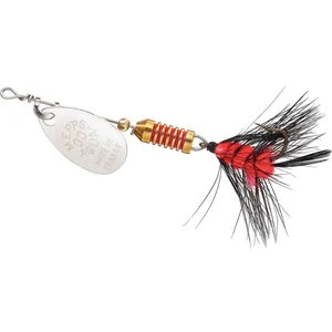 Mepps Aglia Wooly Worm Silver, Black/Orange Ultra Lite salikums