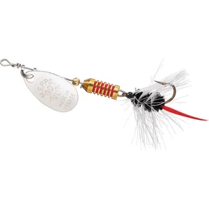 Mepps Aglia Wooly Worm Silver, Black Ultra Lite salikums
