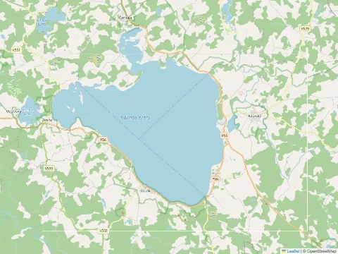 Rāznas ezers kartē